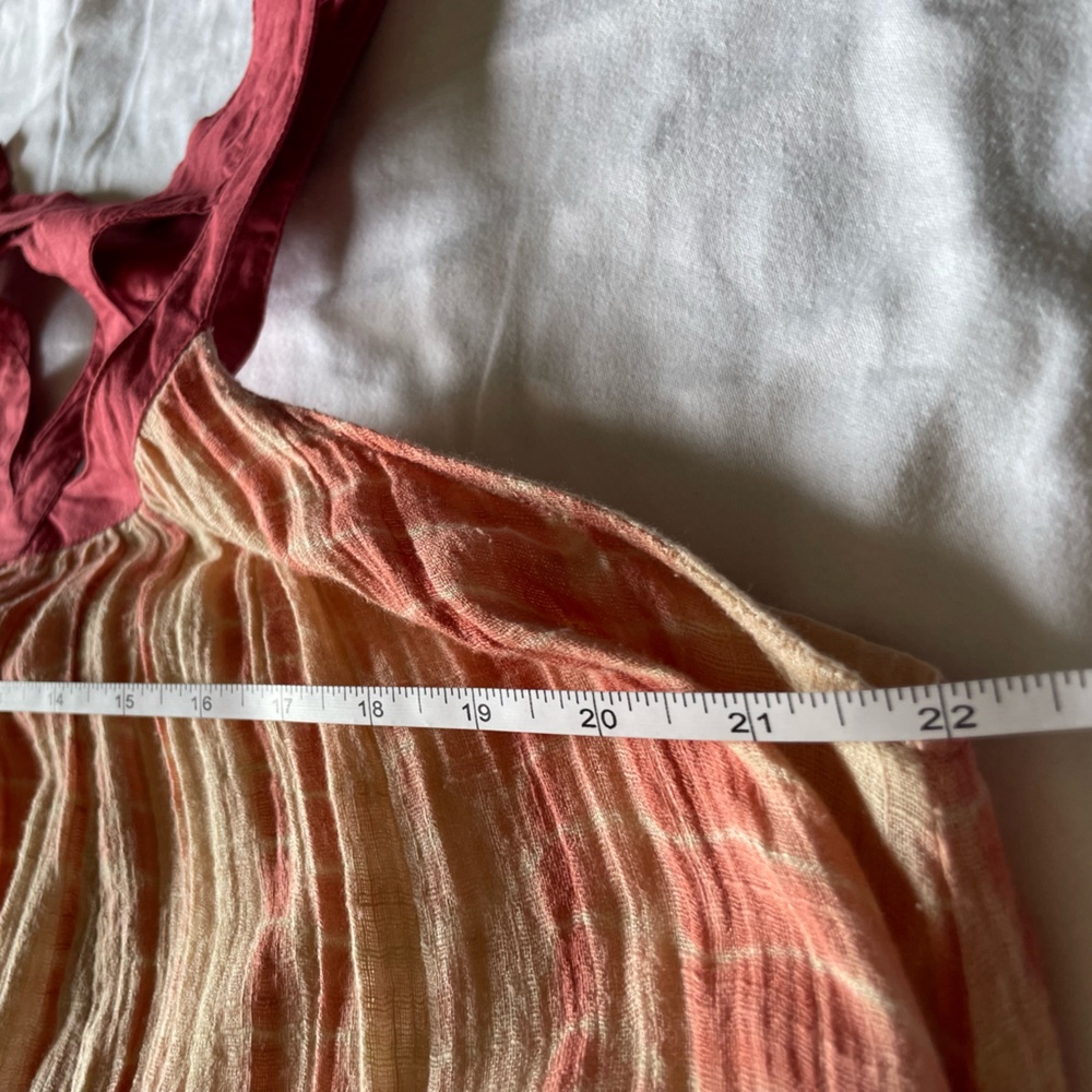 Free People Pink and Cream Flirty Sleeveless Dress - Picture 5 of 7